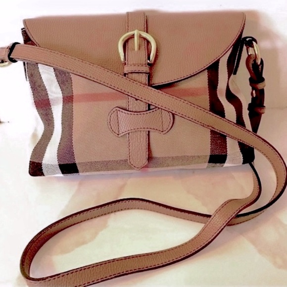Burberry Small Milton House Check Crossbody Bag - Picture 1 of 16